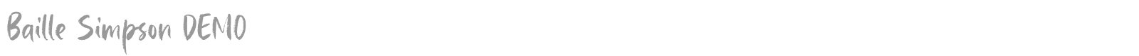 Baille Simpson font preview